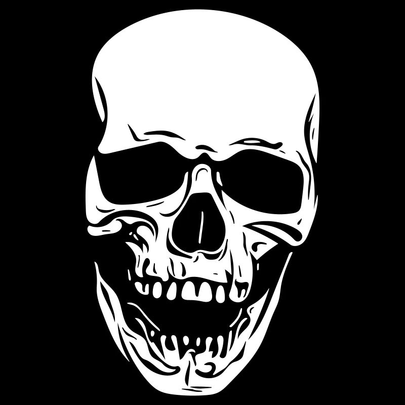Vintage grinning Vector skull