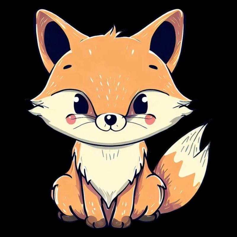 Mignon bébé renard