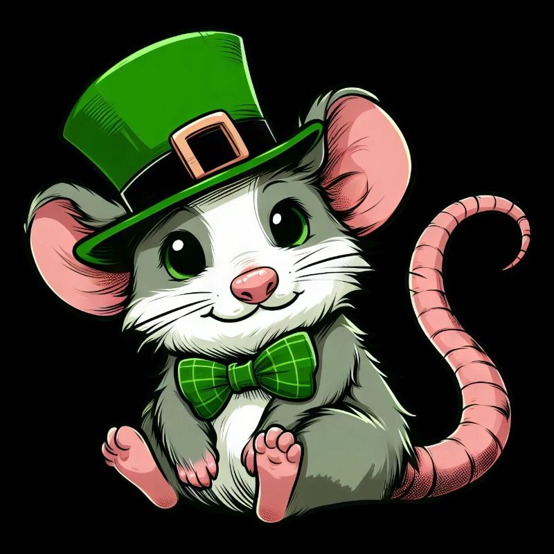 St. Patrick's Tag Süße Ratte