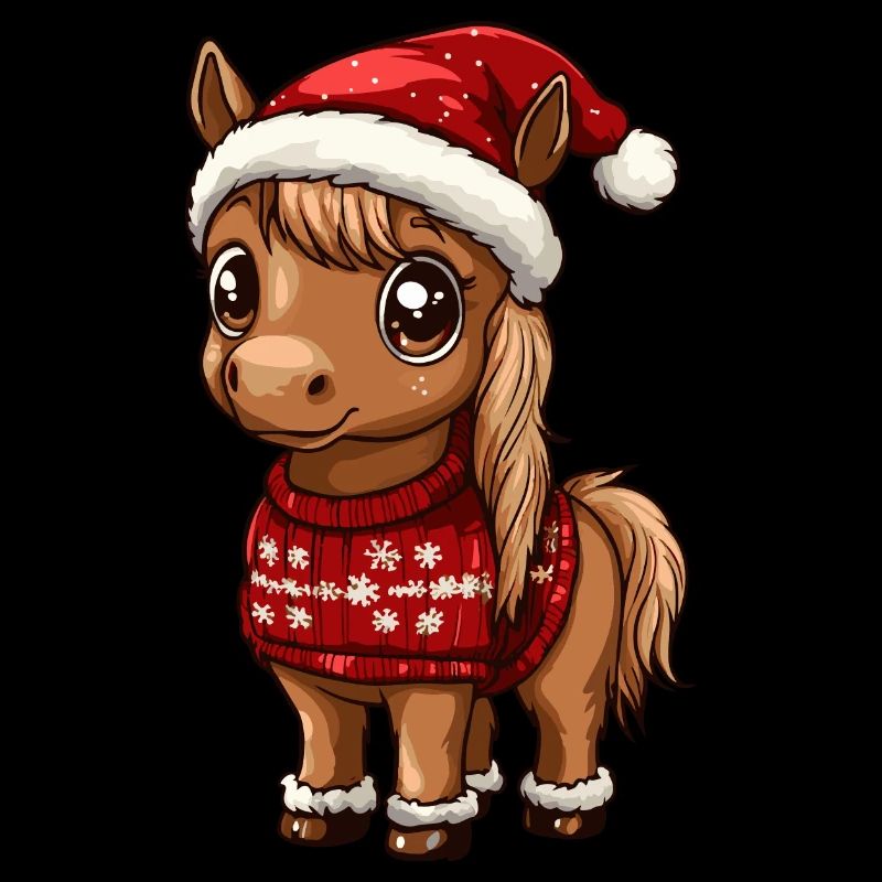 Pferd Weihnachten Comic