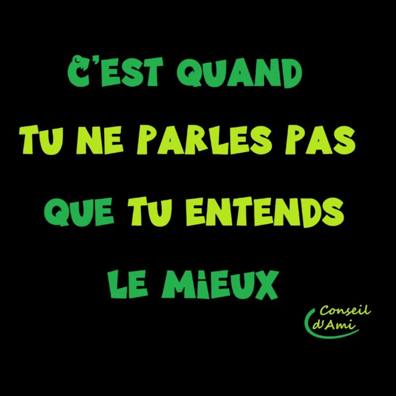 65 - Se taire et écouter