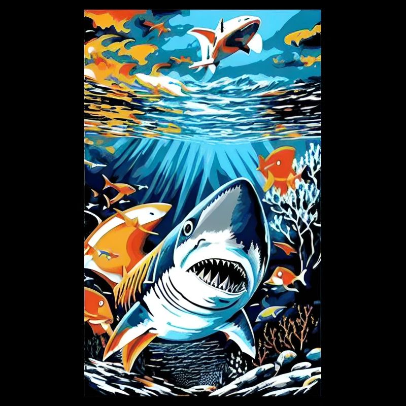 Requin | Grand requin blanc | Créature marine | Poisson