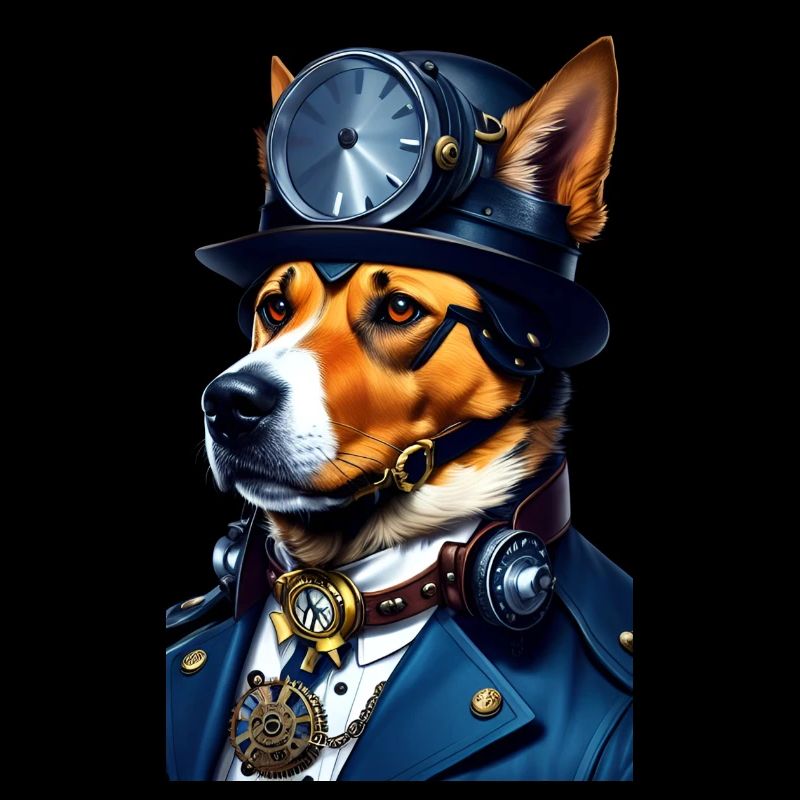 Steampunk Buddy Dog