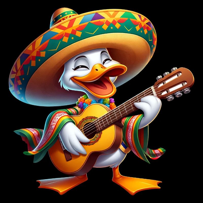 Cinco de Mayo Duck Guitarist