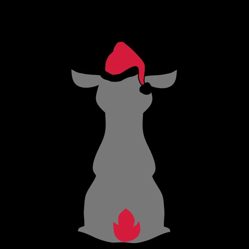 Orignal avec chapeau de Noël