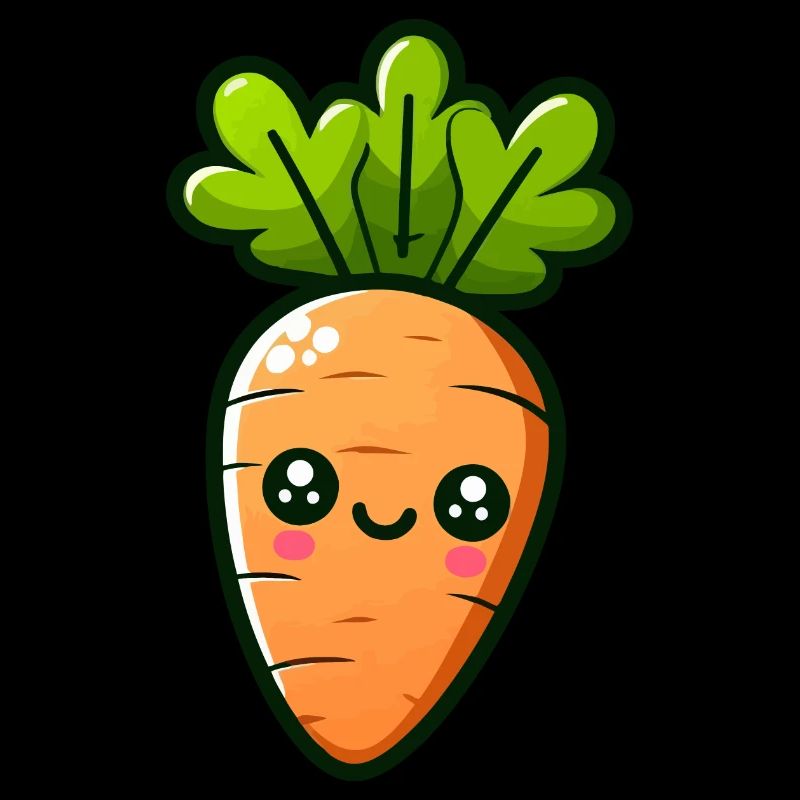 Bébé carotte joyeuse