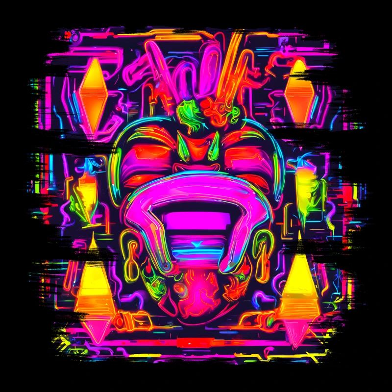 Fête de la maison UV de style néon