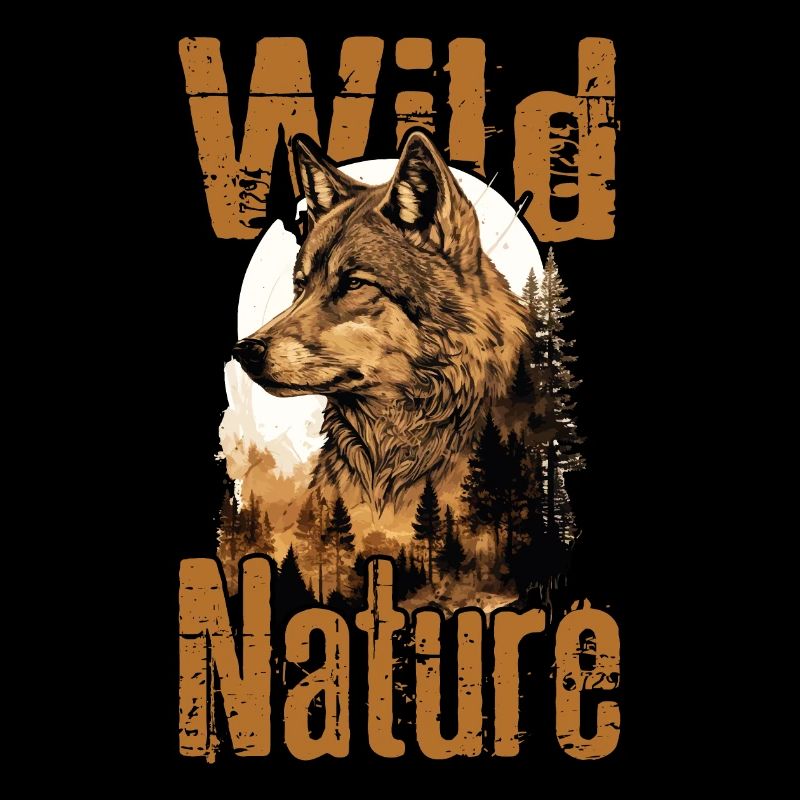 Wolf Wild Nature Wolf's Head Wilderness Forest Trees