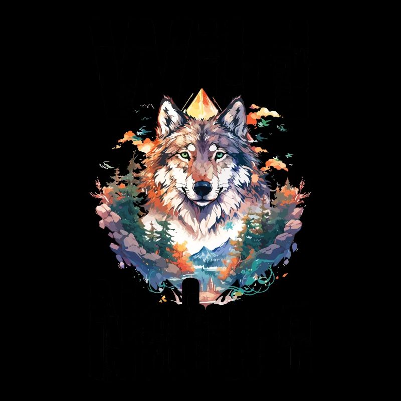 Wolf Wild Nature Wolf's Head Wilderness Forest Trees
