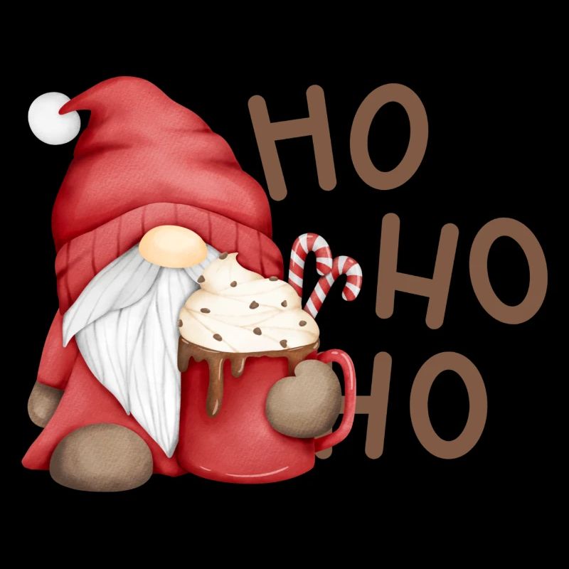 Weihnachtswichtel mit Schokotasse
