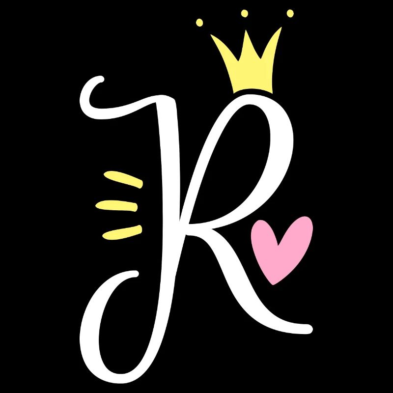 Buchstabe R Anfangsbuchstabe Krone