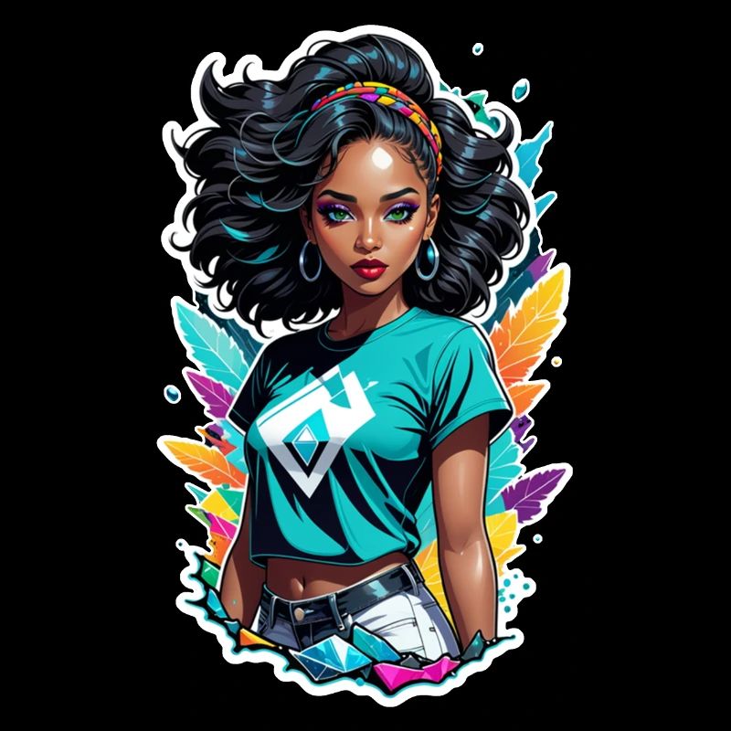 femme afro - beauté