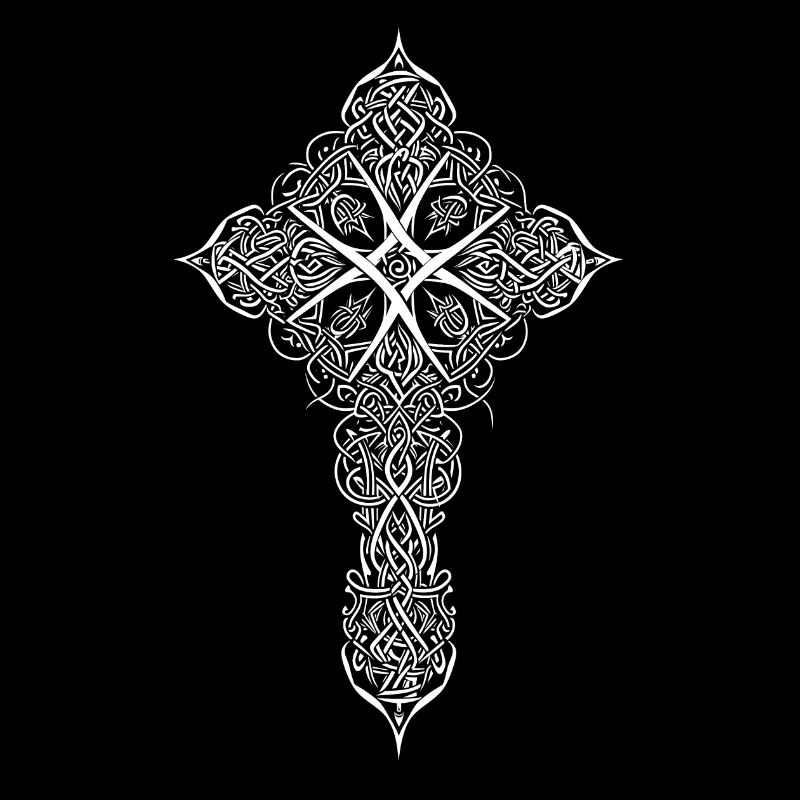 Mandala celtic cross