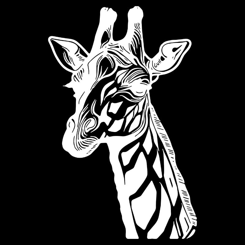 Girafe mignonne avec un look mignon