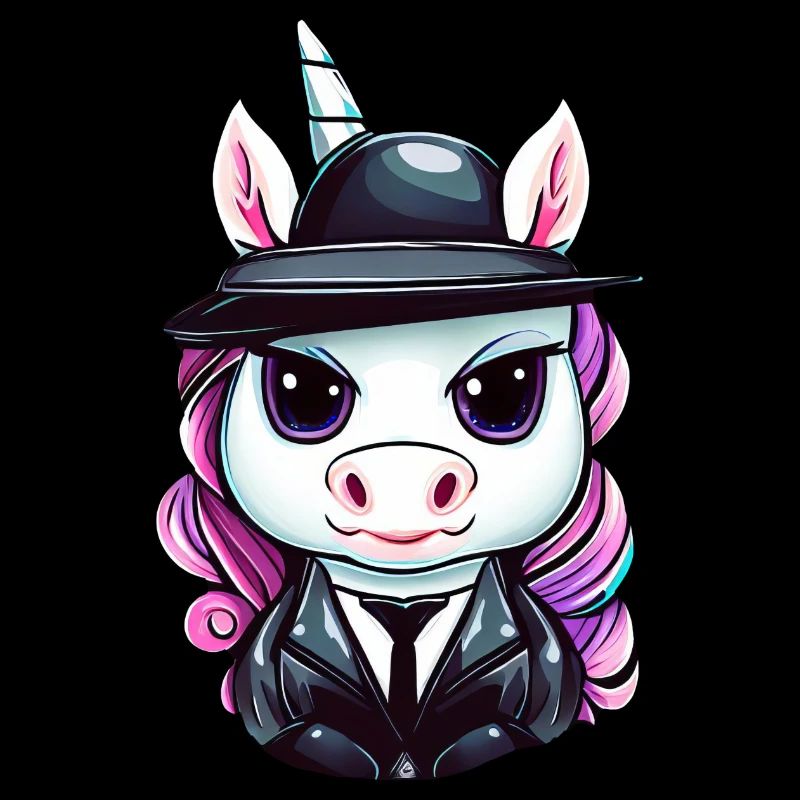 Cooles Gangster-Einhorn