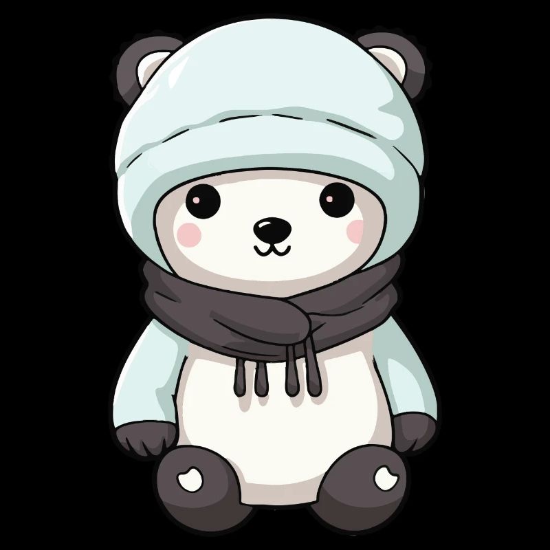 Eisbär Winter Polar Bär Comic