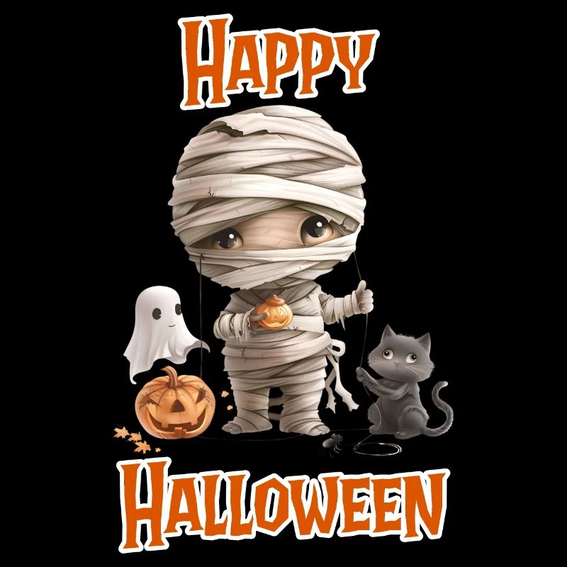 Halloween – Joyeux Halloween chat mignon comme maman