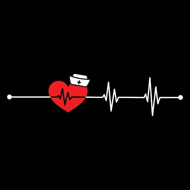 EKG Heartbeat Love Cardiogram Hollow ECG Heart