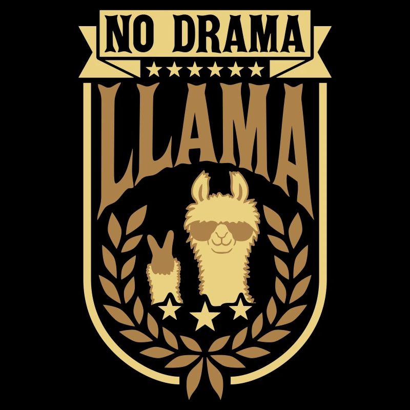 No Drama Llama Lorbeerkranz