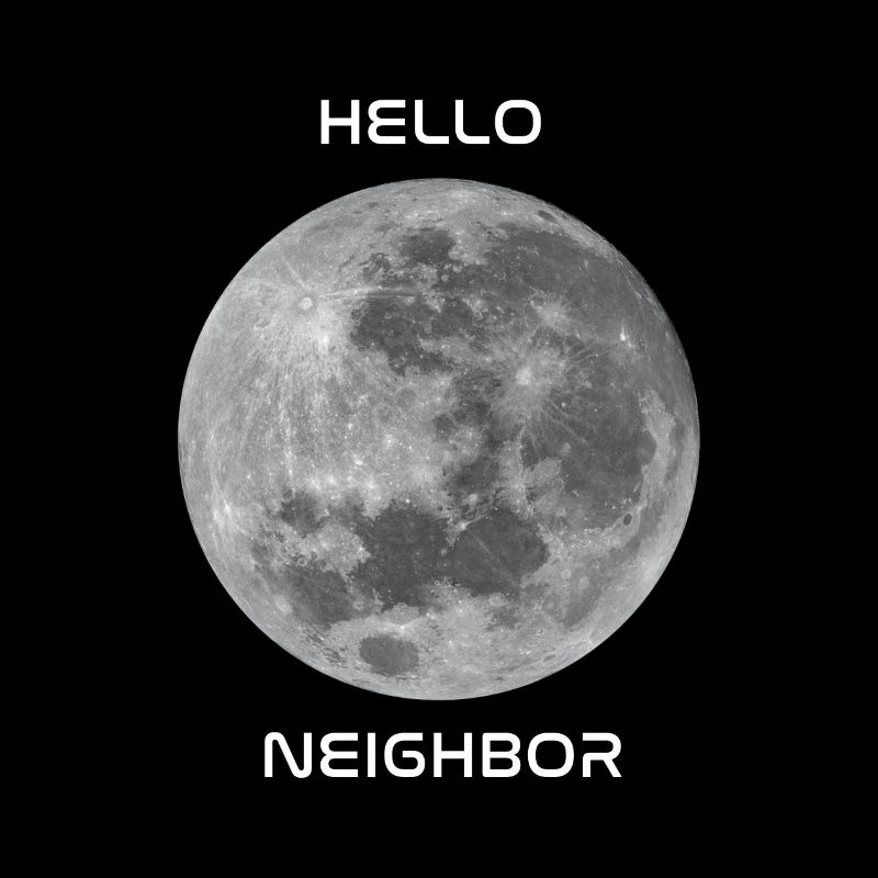 Salutations à notre objet céleste le plus proche - la lune!