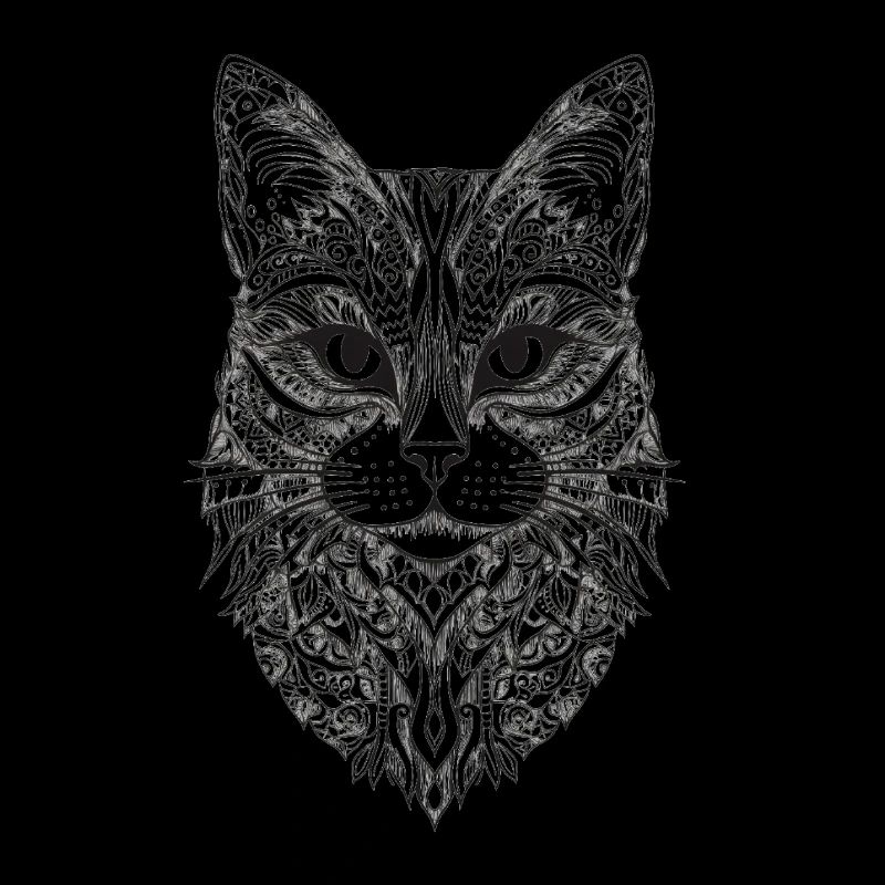 Conception de Mandala de chat