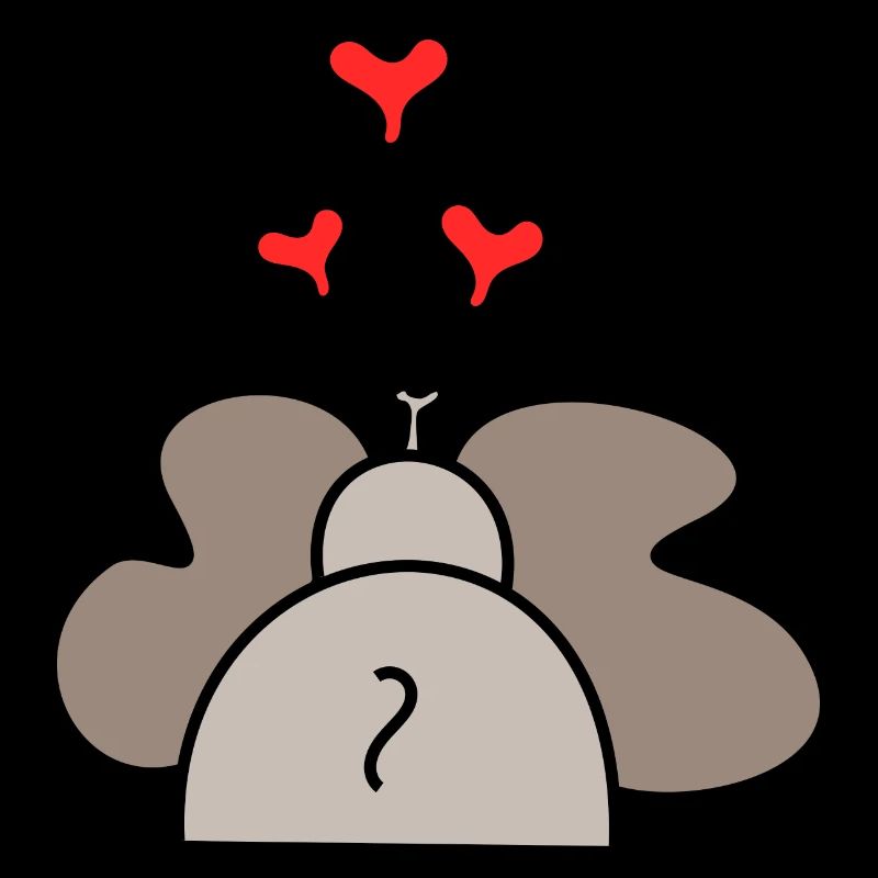 Elefant Herzen rot Herz Geschenk Muttertag