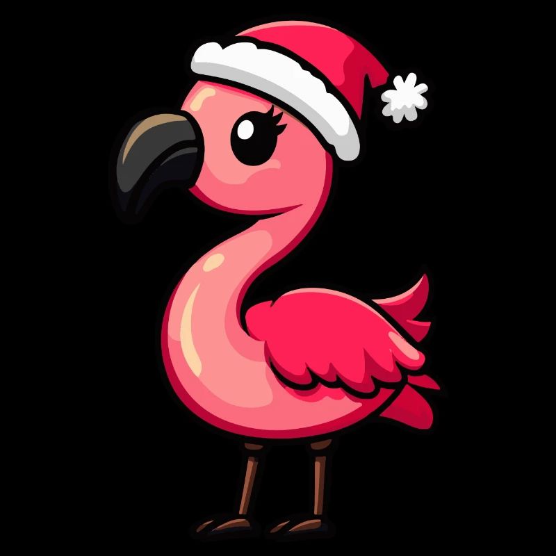 Flamingo Christmas Cute