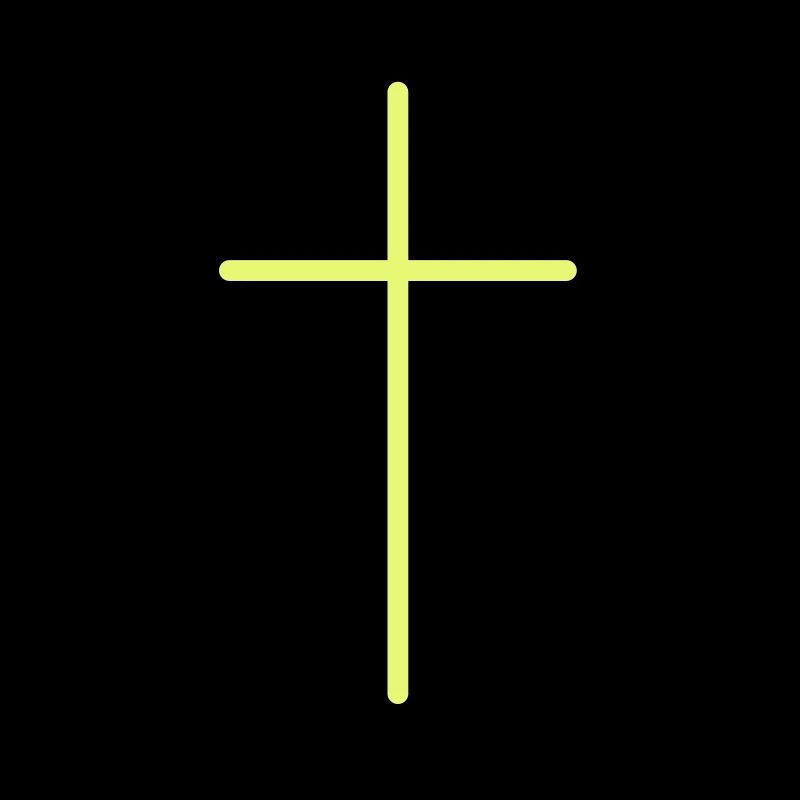 Symbole de croix Ligne