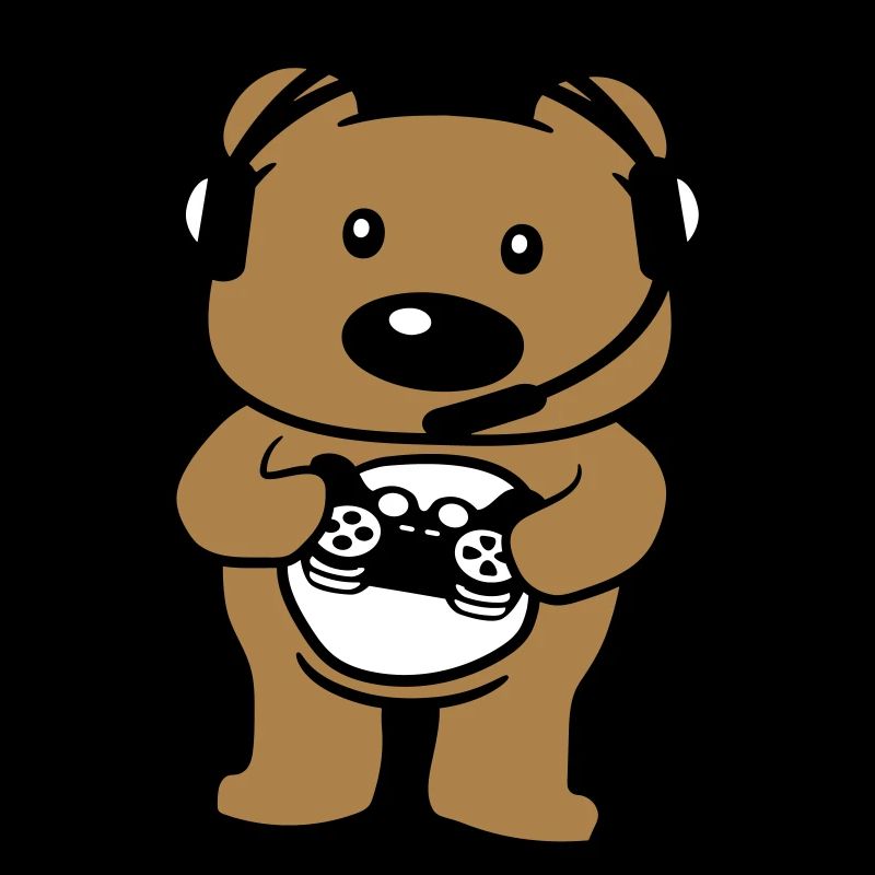 teddy gamer nerd controller console play games