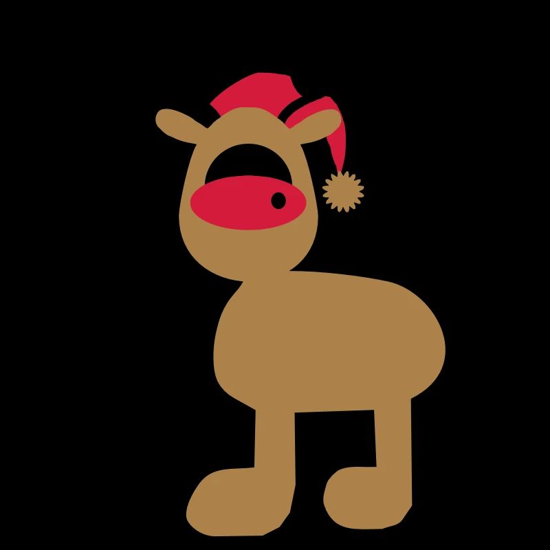 Orignal avec chapeau de Noël