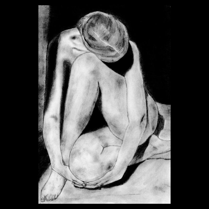 Femme timide nue