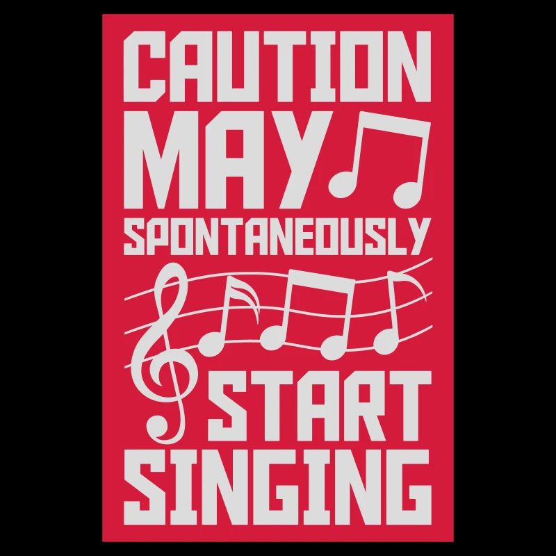 may spontaneously start singing