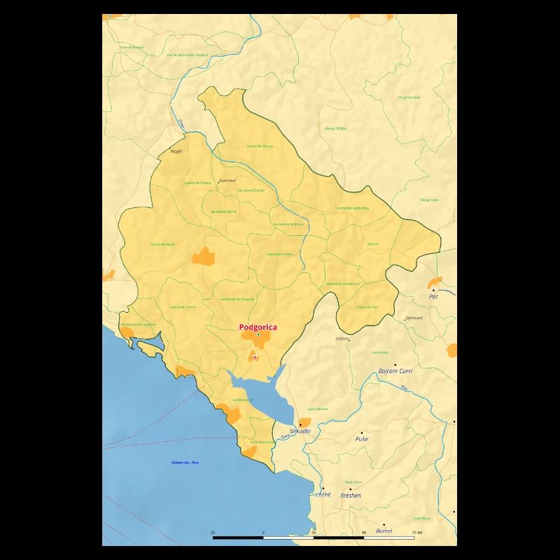 Montenegro Map Map