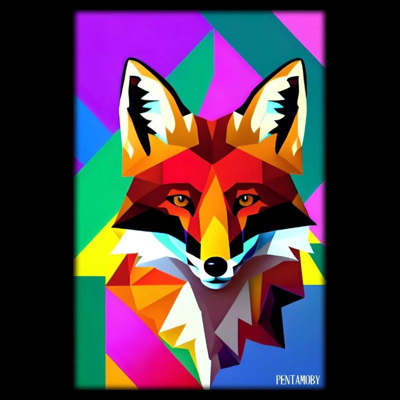 Fuchs Polygon Waldbewohner Waldtier Wildnis Tier