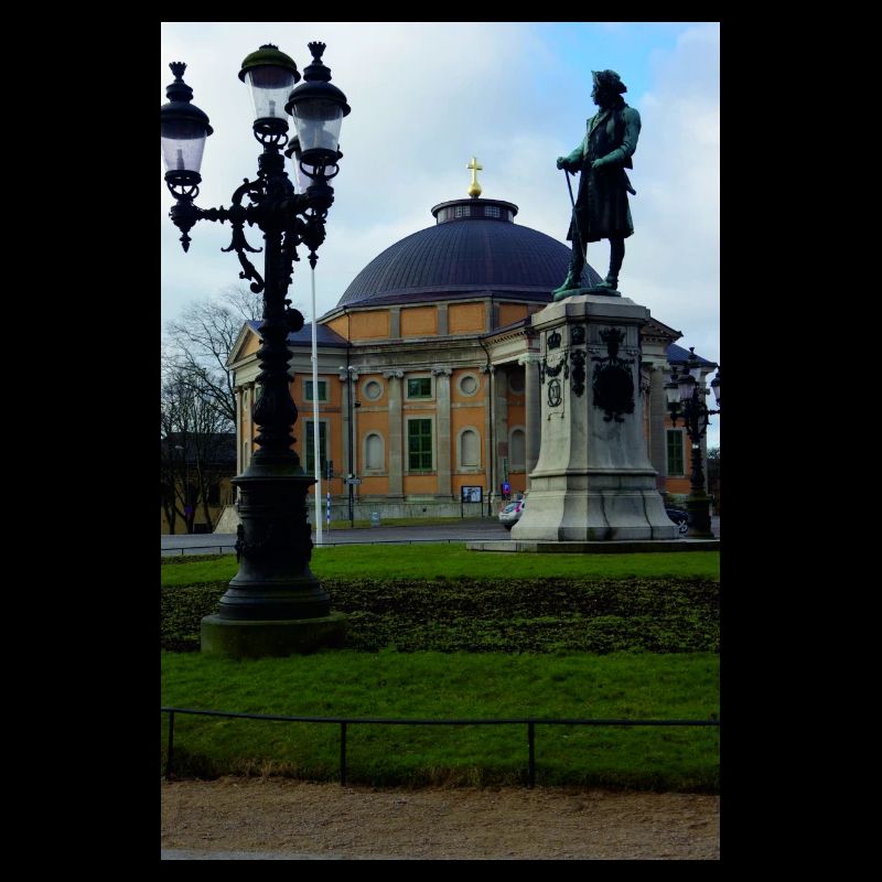 Der König vor der deutschen Kirche