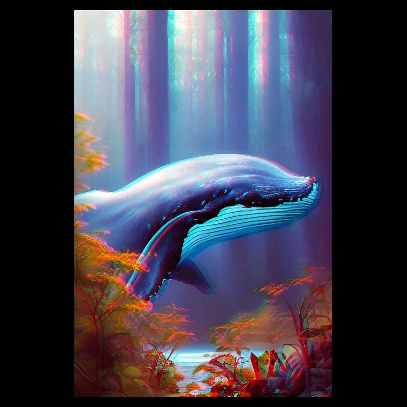 Whale in the Forest Surrealism