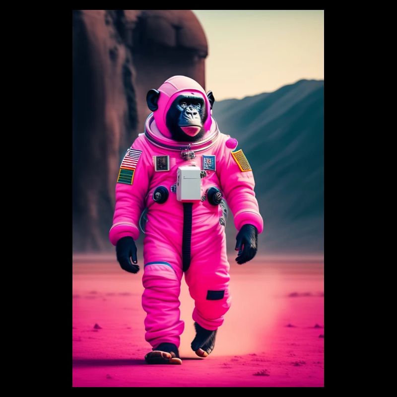 Un chimpanzé dans l’espace