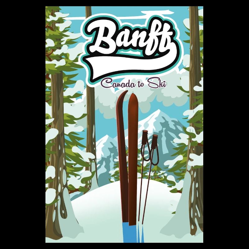 Affiche de voyage Banff Canada
