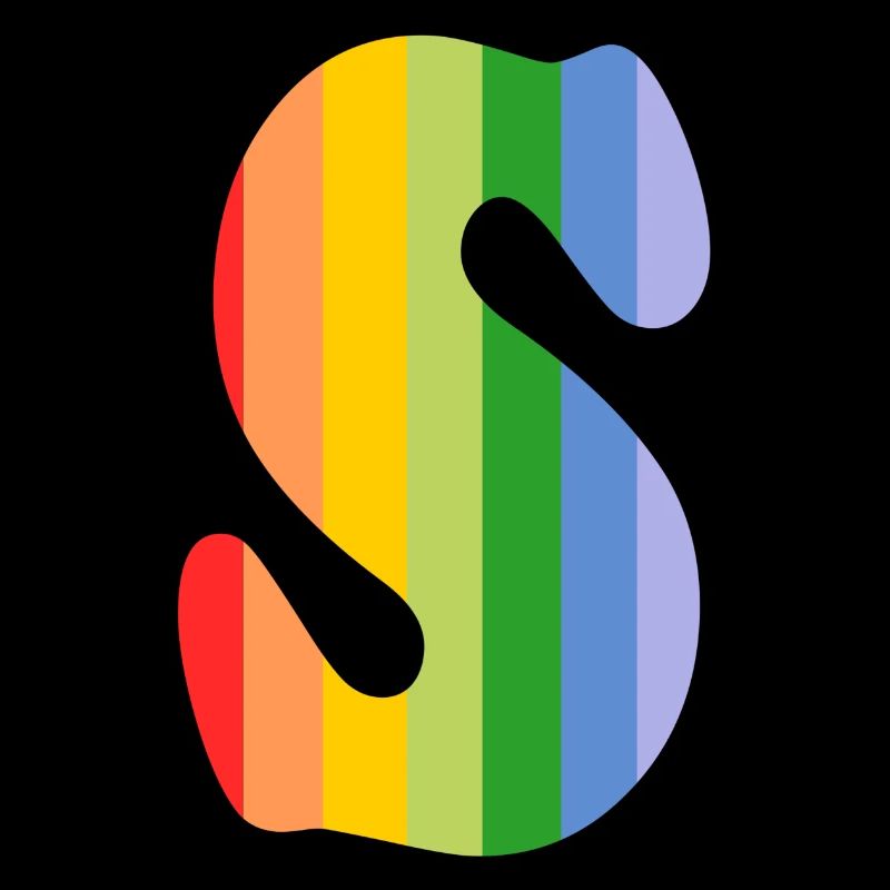 Buchstabe S Regenbogen