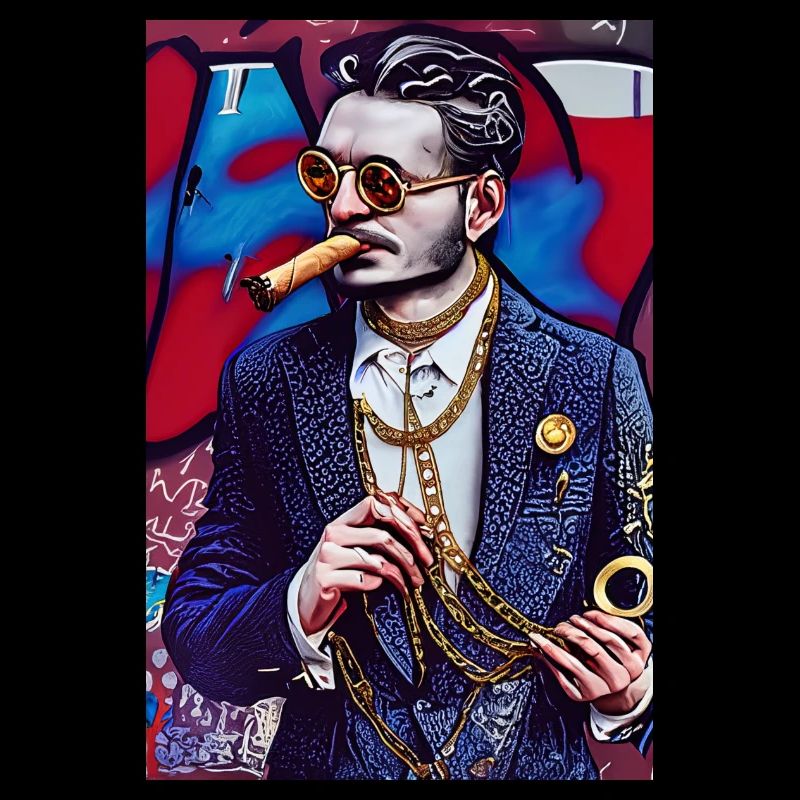 Man in a suit | modern pop art graffiti