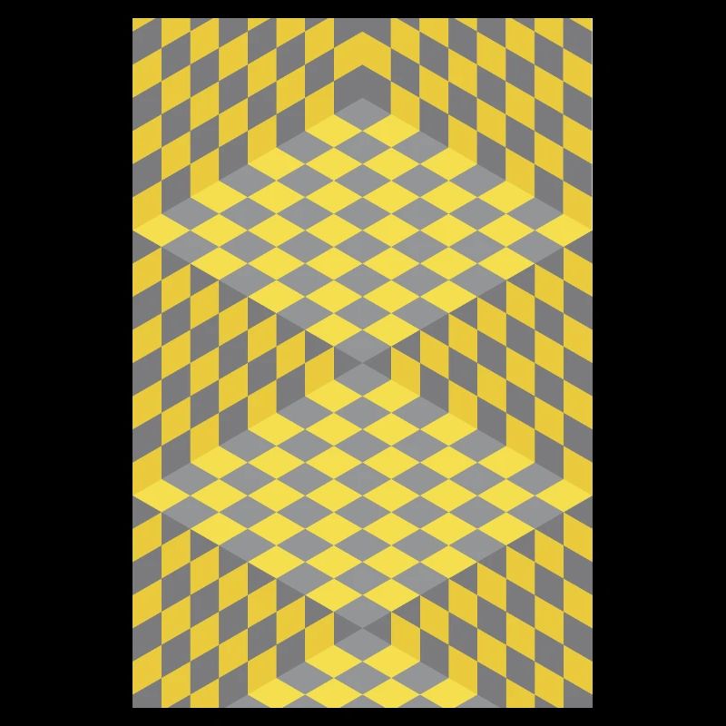 3D Chess Optical Illusion
