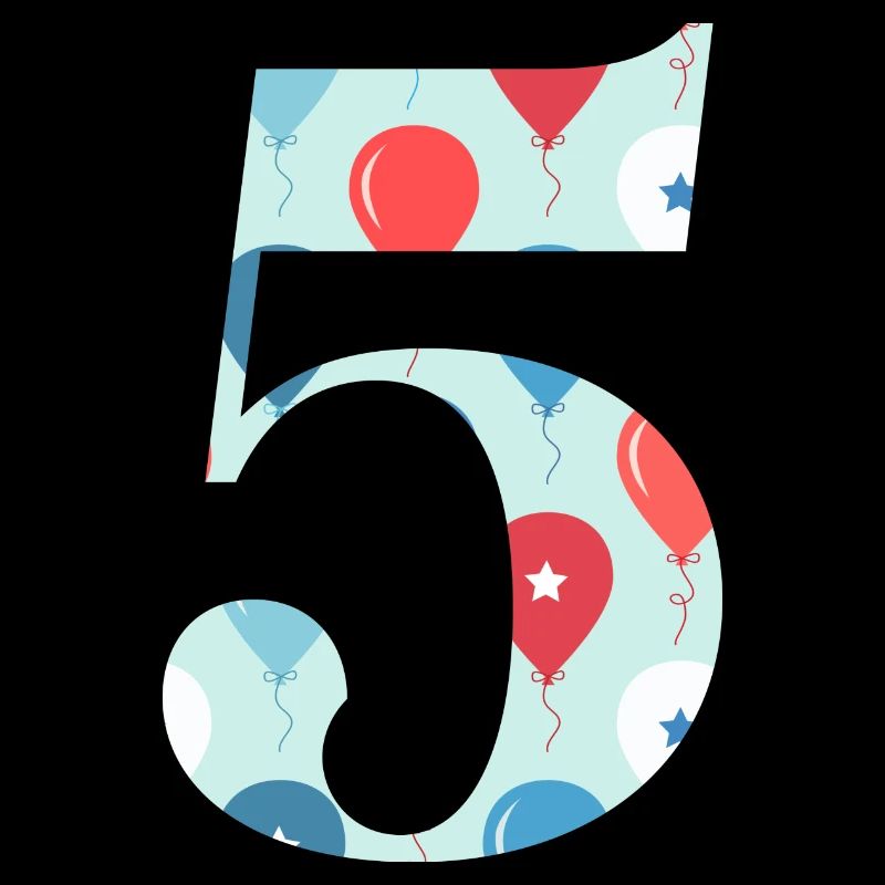 5e anniversaire ballon