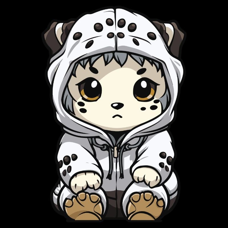 Schneeleopard Winter leopard Comic