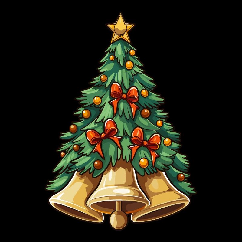 Weihnachtsbaum mit Glocken plus Deko