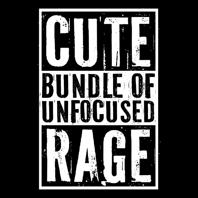 Funny Cute Bundle Of Unfocused Rage Rainbow Goth