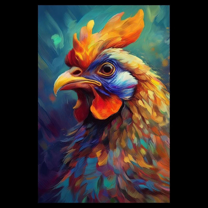 A Colorful Chicken Portrait 2
