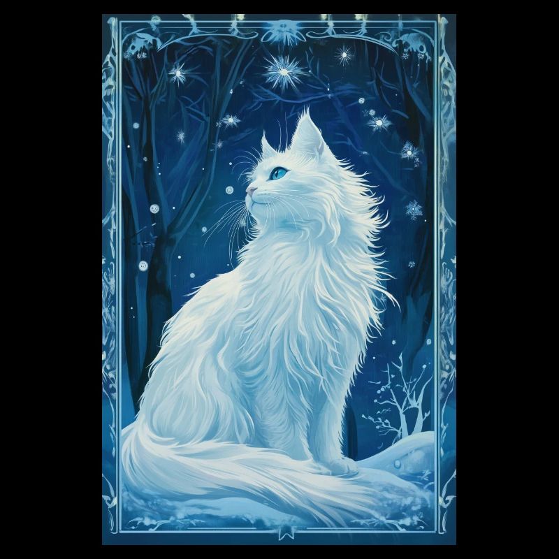 Cloudtail Cloud Tail Mucha Chat blanc des années 1920