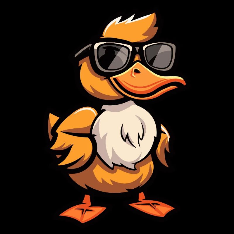 Bande dessinée de canard Cool
