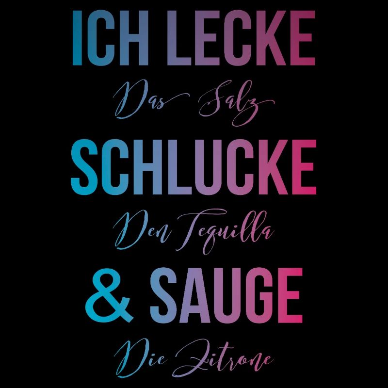 Tequila lécher, avaler, sucer