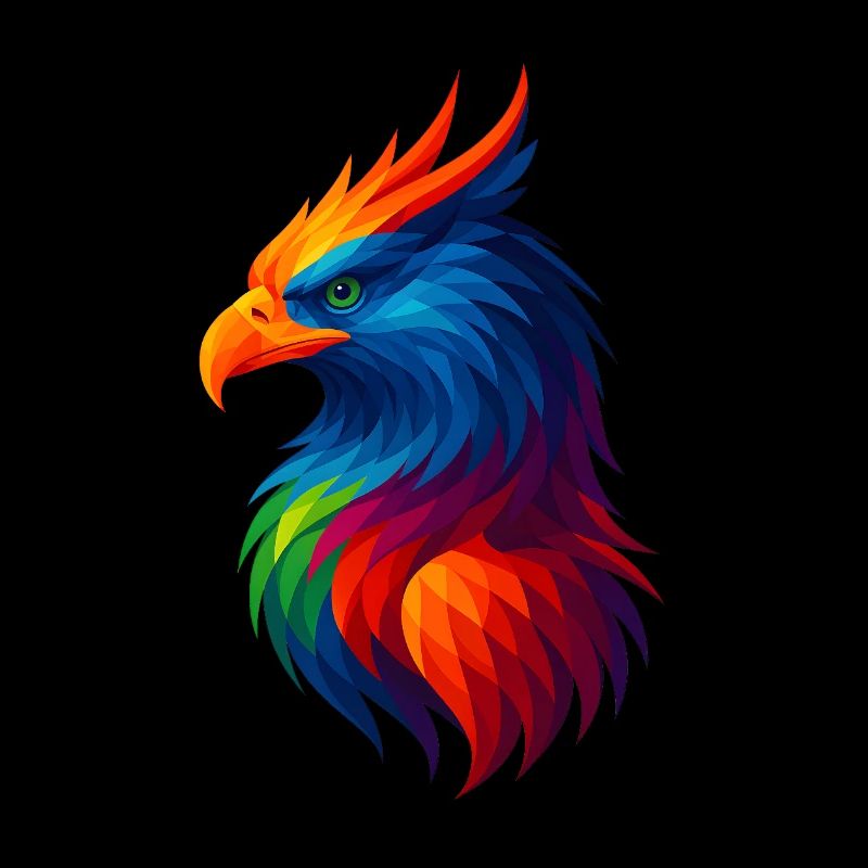 Animaux polygonaux de style WPAP - Griffin